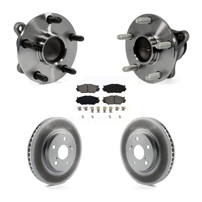Ensemble de roulement de moyeu avant, Rotor de frein à disque revêtu et Kit de plaquettes pour Lexus IS250 RW