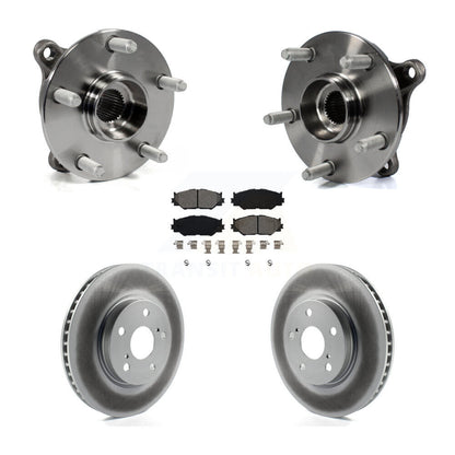 Ensemble de roulement de moyeu avant, Rotor de frein à disque revêtu et Kit de plaquettes pour Lexus IS250 AW