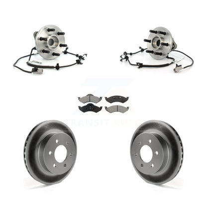 Kit de plaquettes de rotor de frein avec roulement de moyeu avant, pour Dodge Dakota Durang 2000 – 2002