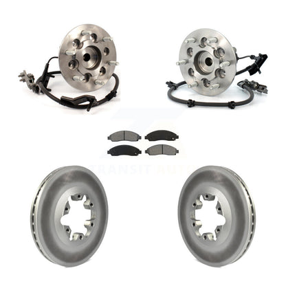 Kit de Rotor et de plaquettes de frein revêtus de roulement de moyeu avant, pour Chevrolet Colorado GMC Canyo