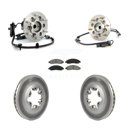 Kit de Rotor et de plaquettes de frein revêtus de roulement de moyeu avant, pour Chevrolet Colorado GMC Canyo