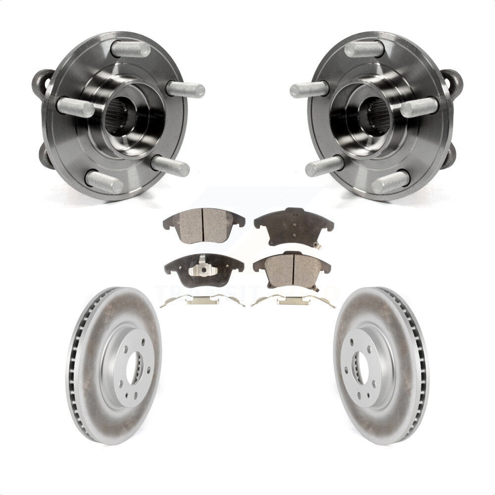 Kit de plaquettes de Rotor de frein, ensemble de roulements de moyeu avant, pour Ford Fusion Lincoln MK
