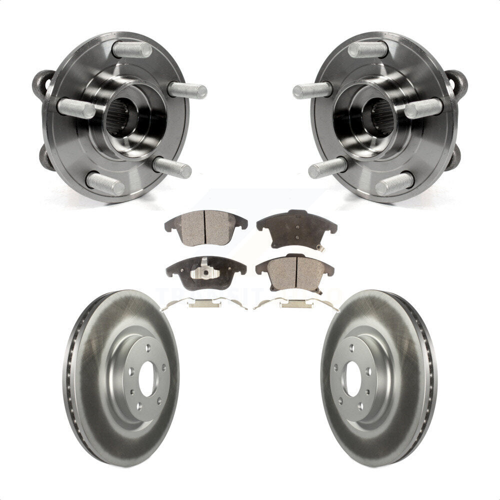 Kit de plaquettes de Rotor de frein, ensemble de roulements de moyeu avant, pour Ford Fusion Lincoln MK