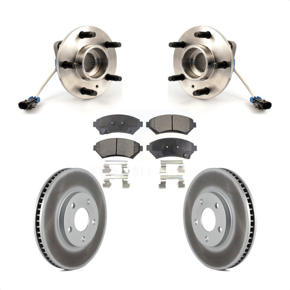 Kit de plaquettes de Rotor de frein revêtues de roulement de moyeu avant, pour Chevrolet Impala Buick LeSabr