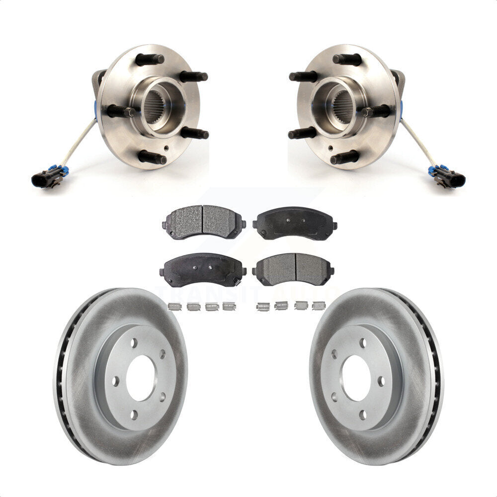 Kit de plaquettes de Rotor de frein enduites de roulement de moyeu avant, pour Buick rendez-vous Pontiac Azte