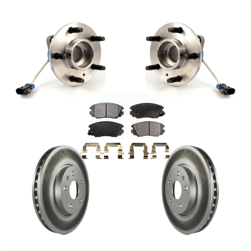 Ensemble de roulement de moyeu avant, Kit de plaquettes de Rotor de frein à disque revêtu pour Buick Allur 2010