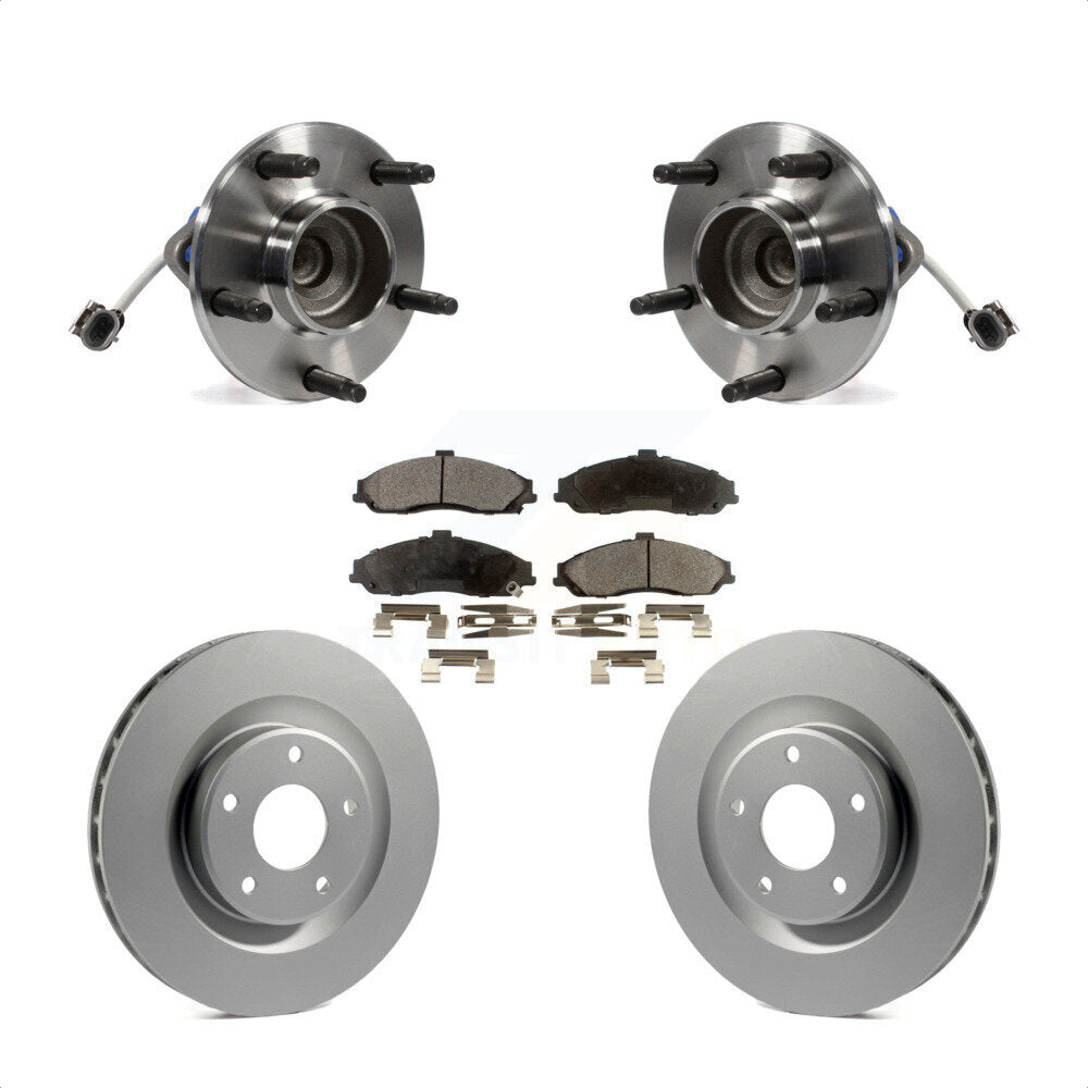 Kit de plaquettes de Rotor de frein enduit de roulement de moyeu avant, pour Chevrolet Corvette Cadillac XL