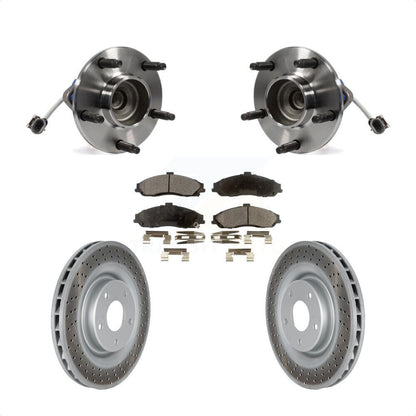 Kit de plaquettes de Rotor de frein enduit de roulement de moyeu avant, pour Chevrolet Corvette Cadillac XL