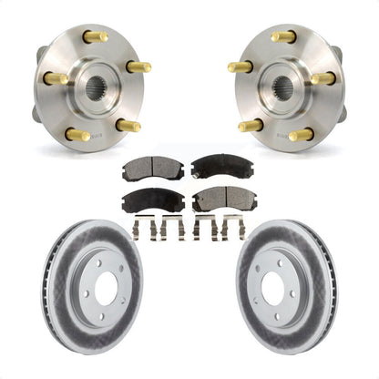 Kit de rotor et de plaquettes de frein enduits de roulement de moyeu avant pour Mitsubishi Eclipse 2000 3.0