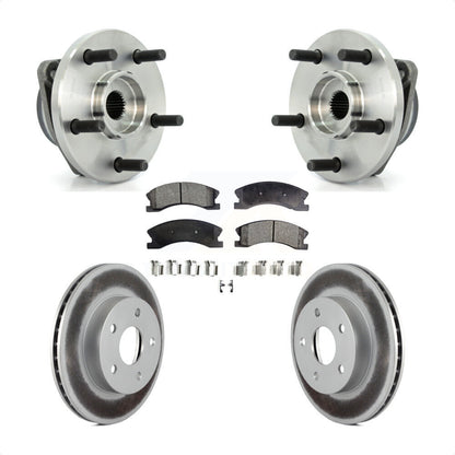 Kit de rotor et de plaquettes de frein revêtus d'assemblage de roulement de moyeu avant pour Jeep Grand Cheroke