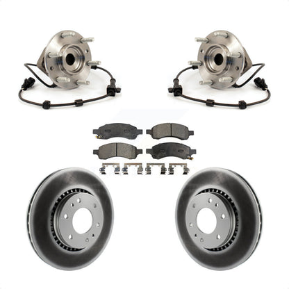 Kit de plaquettes de Rotor de frein revêtues de roulement de moyeu avant, pour Chevrolet Trailblazer GMC Envo