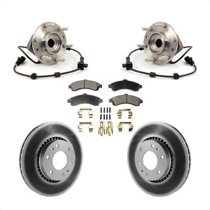 Kit de plaquettes de Rotor de frein enduit de roulement de moyeu avant, pour Chevrolet GMC Trailblazer Envo