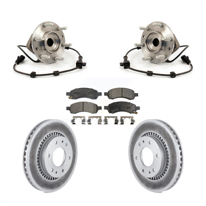 Kit de plaquettes de Rotor de frein revêtues de roulement de moyeu avant, pour Chevrolet Trailblazer GMC Envo