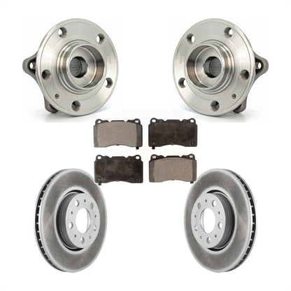 Kit de plaquettes de rotor de frein enduites d'assemblage de roulement de moyeu avant pour Volvo V70 2005-2007