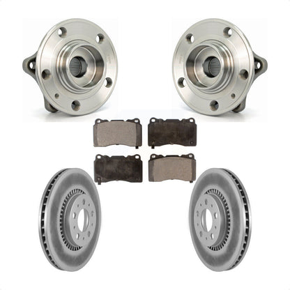 Kit de plaquettes de rotor de frein enduites d'assemblage de roulement de moyeu avant pour Volvo V70 2005-2007