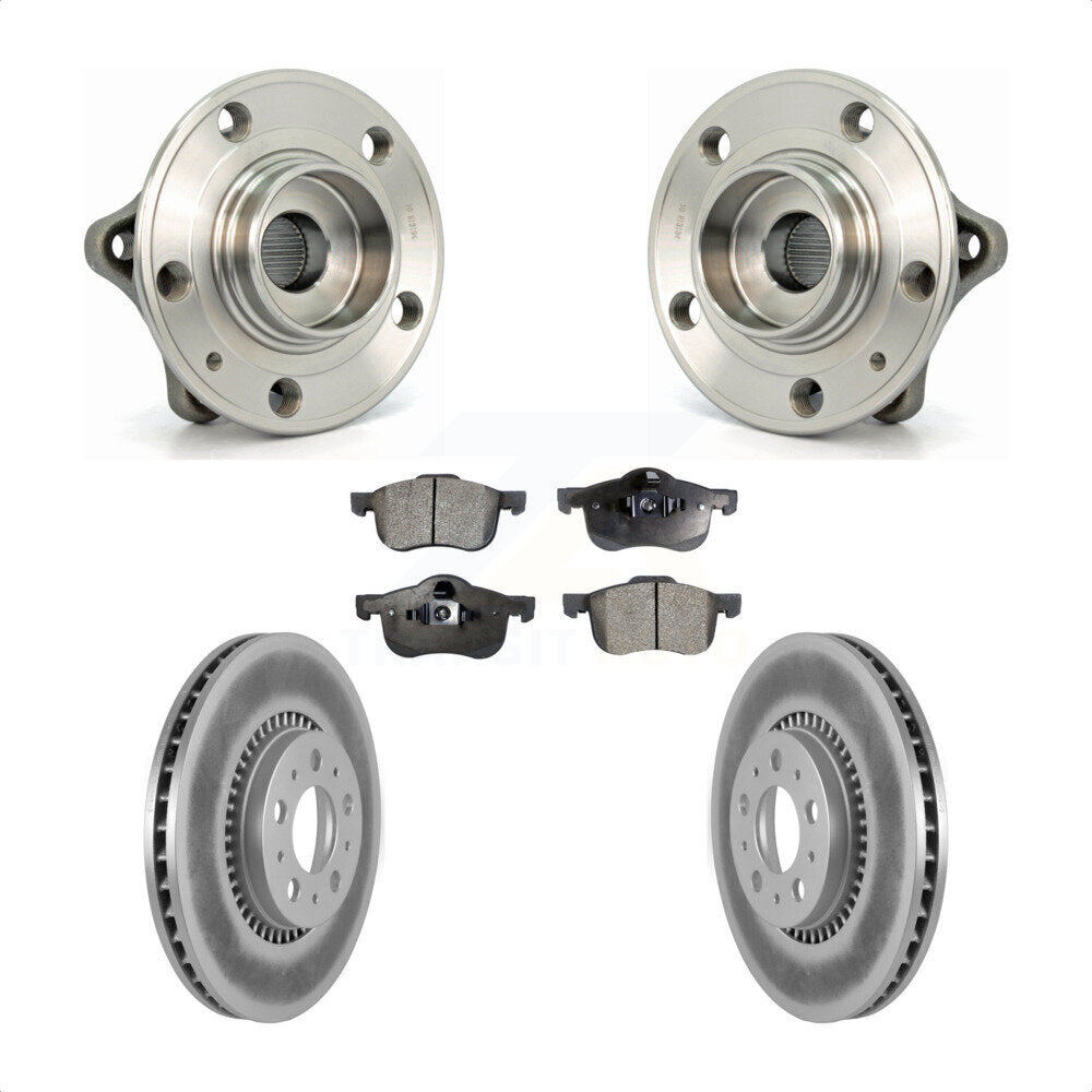 Ensemble de roulement de moyeu avant, Kit de plaquettes de Rotor de frein revêtues pour Volvo S60 XC70 V70 S8