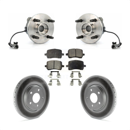 Kit de rotor et de plaquettes de frein enduits de roulement de moyeu avant pour Saturn Ion avec roue à 4 écrous