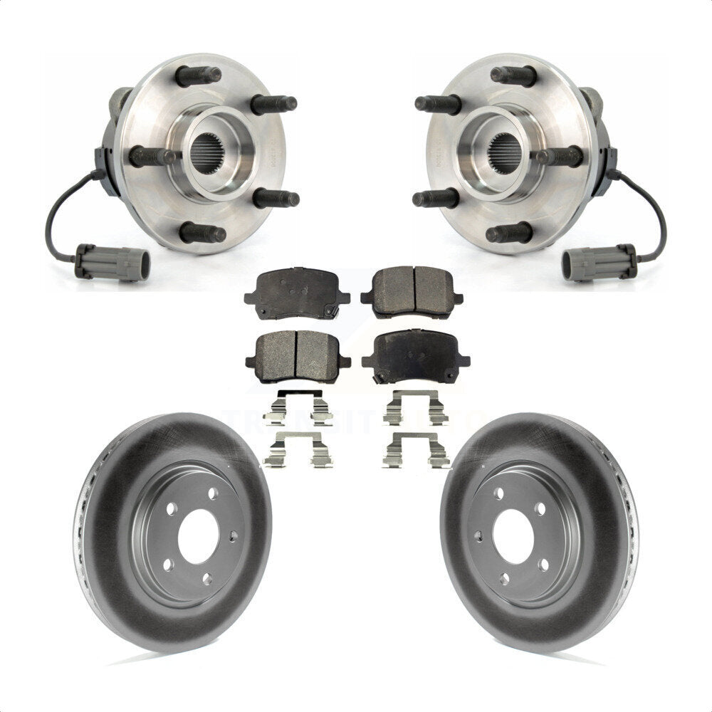 Kit de Rotor et de plaquettes de frein enduits de roulement de moyeu avant, pour Chevrolet Cobalt Saturn Io