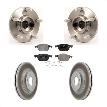 Ensemble de roulement de moyeu avant, Rotor de frein à disque revêtu et Kit de plaquettes pour Mazda 3 2.3