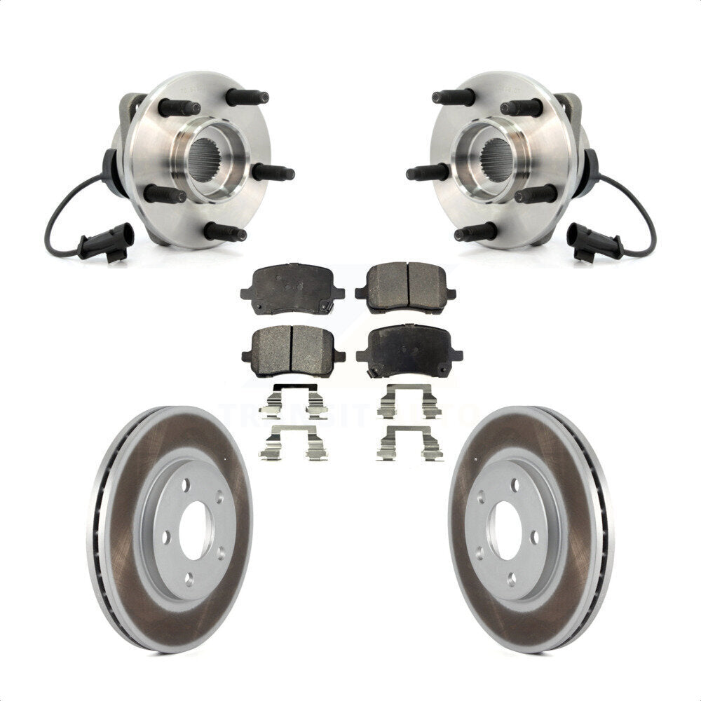 Kit de plaquettes de Rotor de frein à disque enduit d'assemblage de roulement de moyeu avant pour Chevrolet Malib