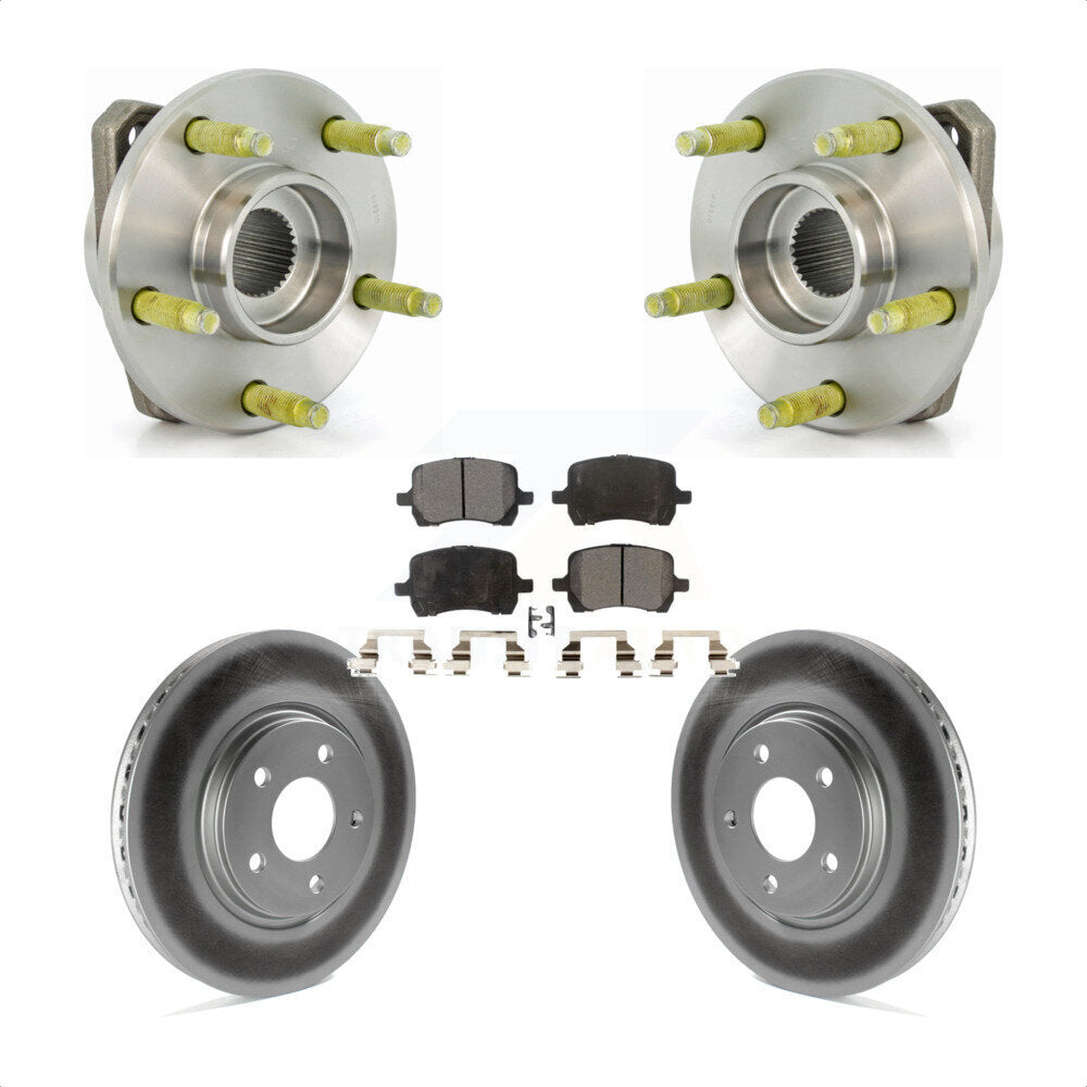 Kit de rotor et de plaquettes de frein avec roulement de moyeu avant, pour Pontiac G6 non AB 2006 – 2007