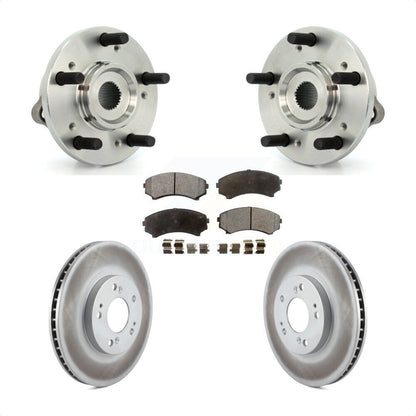 Kit de rotor et de plaquettes de frein revêtus d'assemblage de roulement de moyeu avant pour Mitsubishi Endeavo