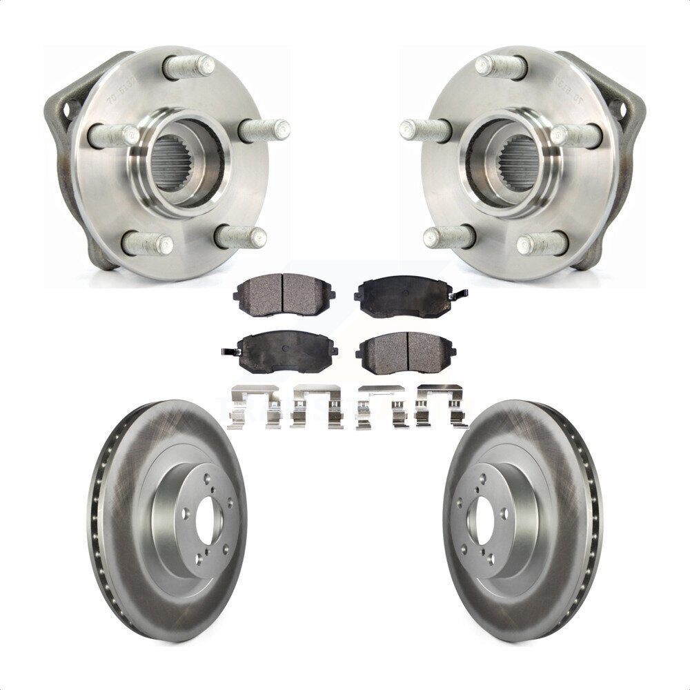 Kit de plaquettes de Rotor de frein à disque enduit de roulement de moyeu avant pour Subaru Outback Legac 2005