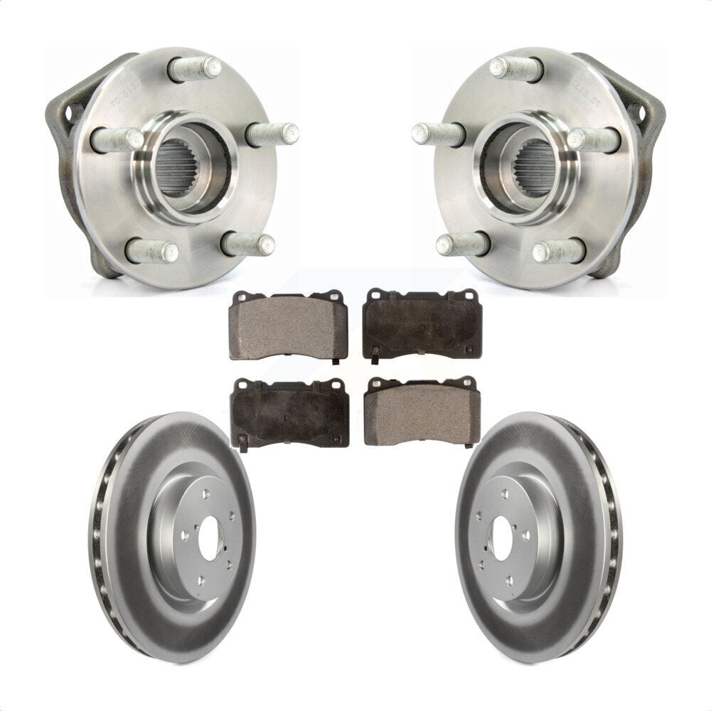 Kit de Rotor et plaquettes de frein revêtus de roulement de moyeu avant, pour Subaru WRX Limited Bas 2014