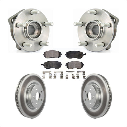 Ensemble de roulement de moyeu avant, Rotor de frein à disque revêtu et Kit de plaquettes pour Subaru Legac