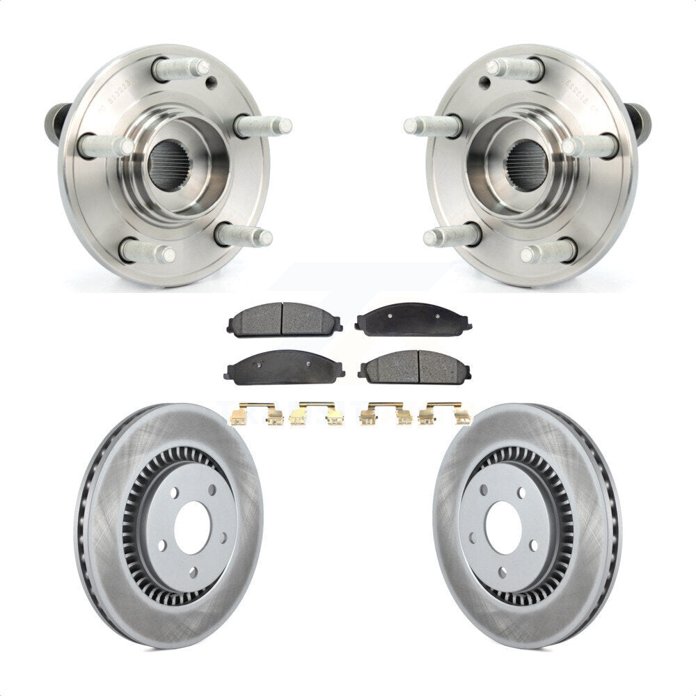 Kit de Rotor et de plaquettes de frein revêtus de roulement de moyeu avant, pour Ford Five Hundred Freestyle