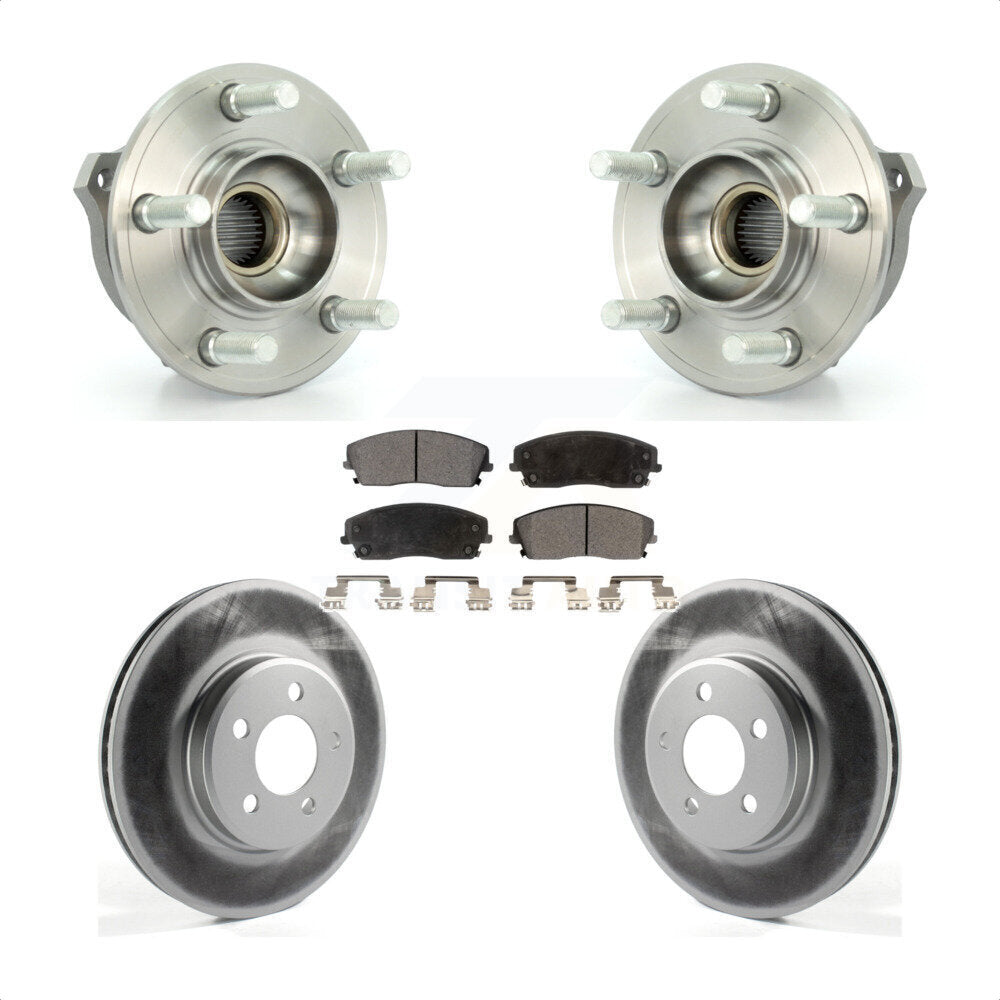 Kit de plaquettes de Rotor de frein, manteau de roulement de moyeu avant, pour Dodge Charger Chrysler 300 Magnu