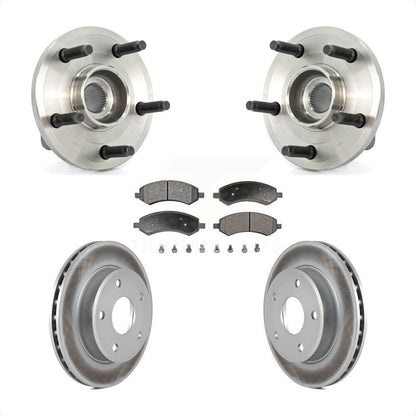 Kit de plaquettes de Rotor de frein enduites de roulement de moyeu avant, pour Dodge Dakota Mitsubishi Raide