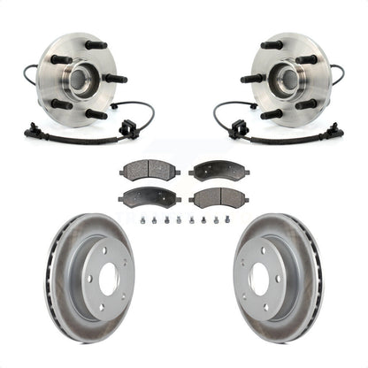 Kit de Rotor et de plaquettes de frein enduits de roulement de moyeu avant, pour Dakota Dodge Ram mitsubishi