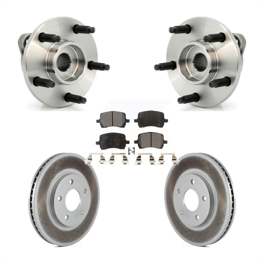 Kit de Rotor et de plaquettes de frein à disque enduit d'assemblage de roulement de moyeu avant pour Chevrolet HH
