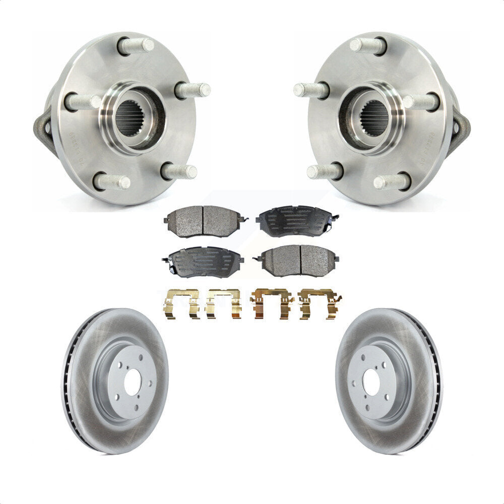 Ensemble de roulements de moyeu avant, Kit de plaquettes de Rotor de frein pour Subaru Tribec 2008 – 2014