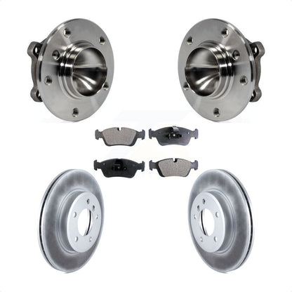 Ensemble de roulement de moyeu avant, Rotor de frein à disque revêtu et Kit de plaquettes pour BMW 325C 2006