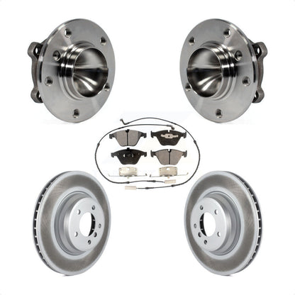 Ensemble de roulement de moyeu avant, Rotor de frein et plaquettes revêtus, Kit pour BMW 335i 335is 335