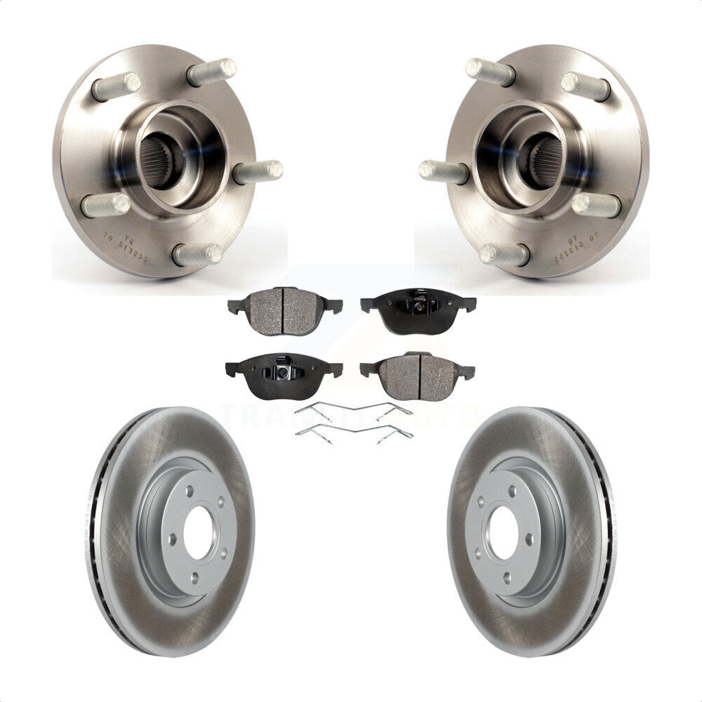 Kit de plaquettes de Rotor de frein enduites d'assemblage de roulement de moyeu avant pour Volvo S40 C30 V50 C7