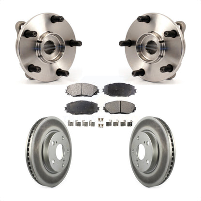 Kit de Rotor et plaquettes de frein revêtus de roulement de moyeu avant, pour Toyota RAV4 Prius V Scion x