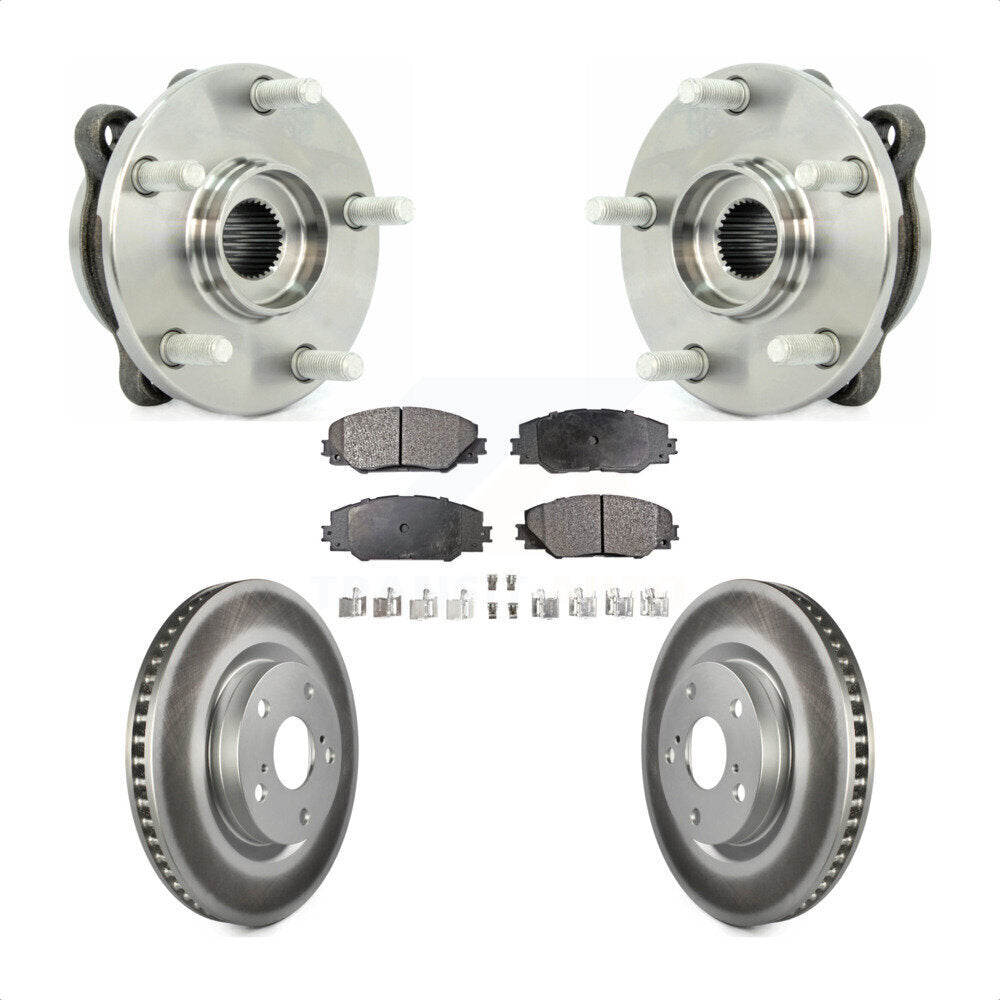 Kit de plaquettes de Rotor de frein à disque revêtu de roulement de moyeu avant, pour Toyota RAV4 Scion tC Mira