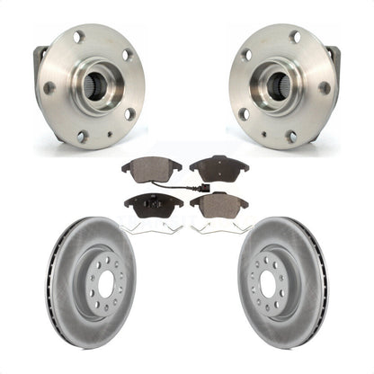 Ensemble de roulement de moyeu avant, Rotor de frein à disque revêtu et Kit de plaquettes pour Volkswagen GT