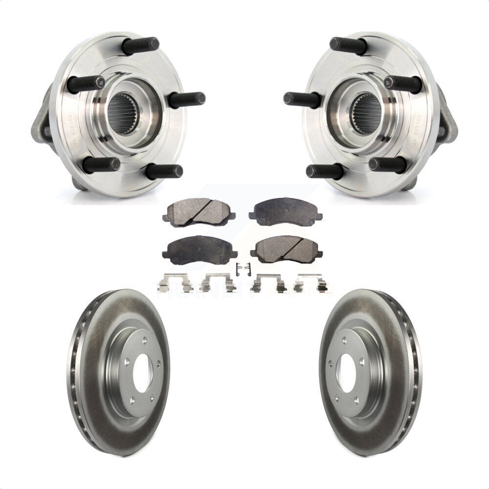 Kit de plaquettes de Rotor de frein à disque revêtu de roulement de moyeu avant, pour Chrysler 200 Dodge Avenge