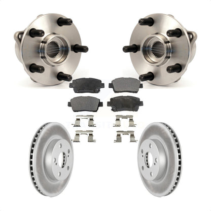 Ensemble de roulement de moyeu avant, Kit de plaquettes de Rotor de frein revêtues pour Toyota Priu 2004 – 2009