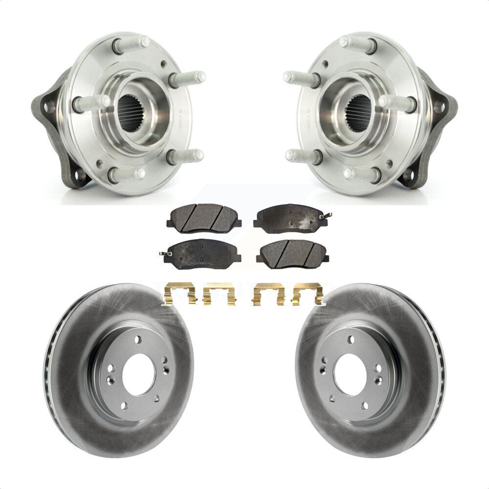 Kit de plaquettes de frein à disque revêtues de roulement de moyeu avant, pour Hyundai Santa F 2007 – 2009