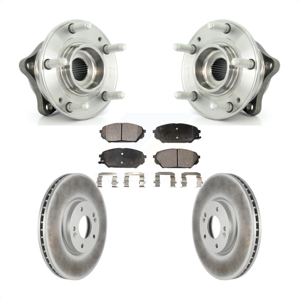 Kit de plaquettes de Rotor de frein à disque revêtu de roulement de moyeu avant, pour Hyundai Veracru 2007 – 2012