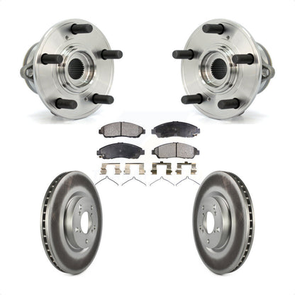 Kit de plaquettes de Rotor de frein à disque enduit de roulement de moyeu avant pour Honda Pilot Acura MDX ZD