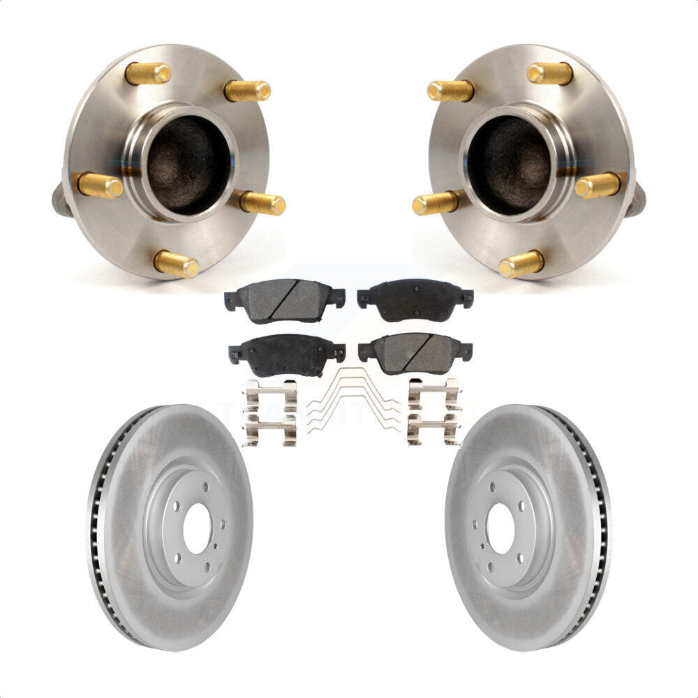 Ensemble de roulement de moyeu avant, Rotor de frein à disque revêtu et Kit de plaquettes pour INFINITI G3