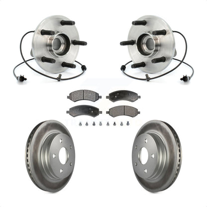 Kit de Rotor et plaquettes de frein revêtus de roulement de moyeu avant, pour Chrysler Aspen Dodge Durang