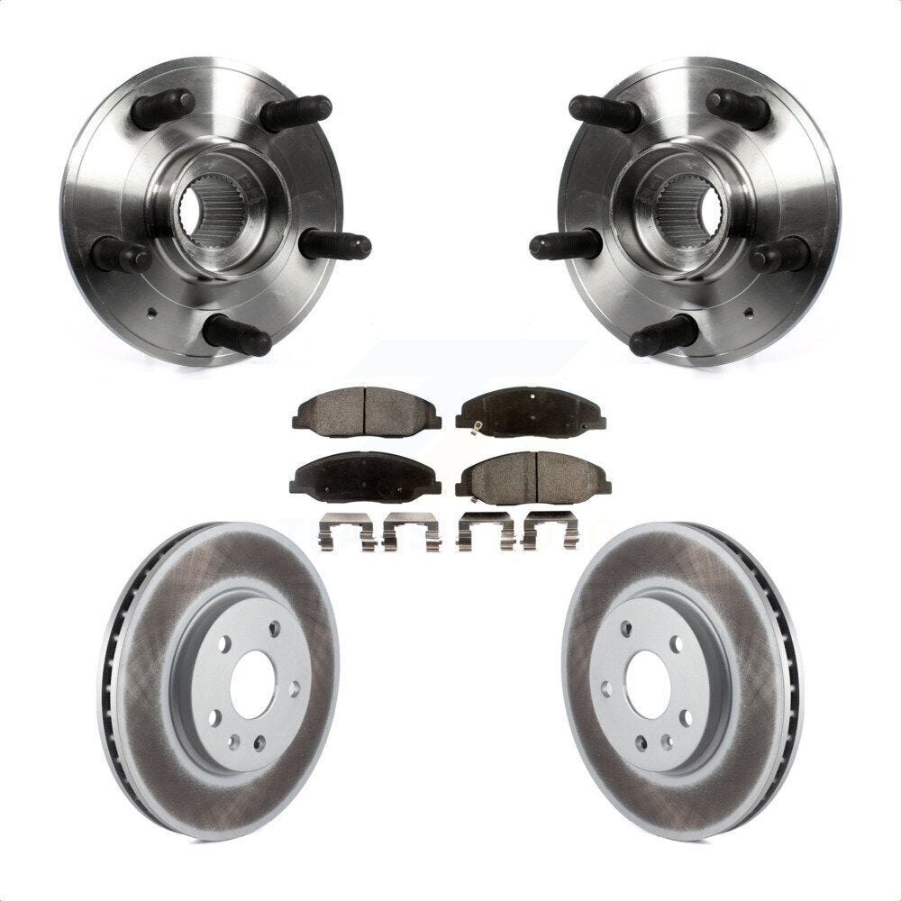 Kit de rotor et de plaquettes de frein revêtus de roulement de moyeu avant, pour Cadillac CTS 6.2 2012 – 2013