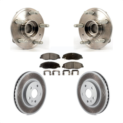 Ensemble de roulement de moyeu avant, Rotor de frein à disque revêtu et Kit de plaquettes pour Cadillac CT